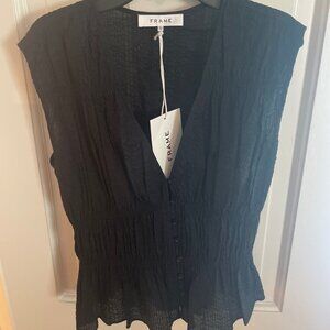 Frame Black Blouse (Size XS)